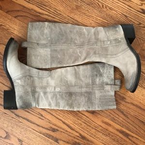 Lucky Brand gray leather boots size 7.5